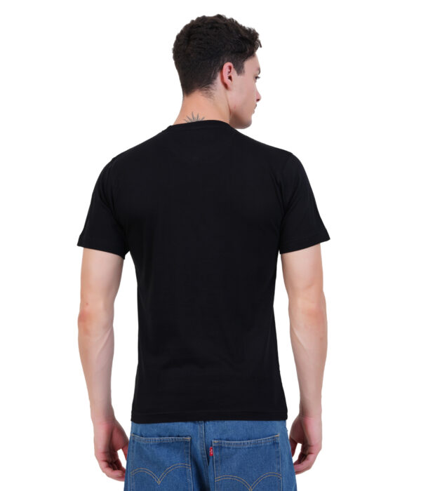 MT-TS-01 Round Neck Printed T-shirts Black - Image 2