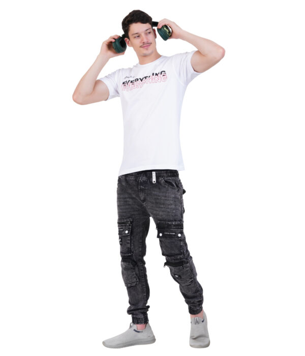 MT-TS-01 Round Neck Printed T-shirts White - Image 4