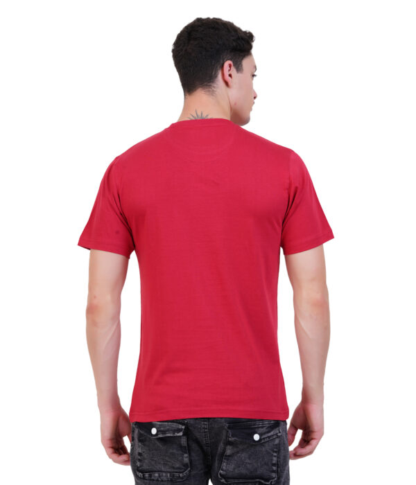 MT-TS-01 Round Neck Printed T-shirts Red - Image 4