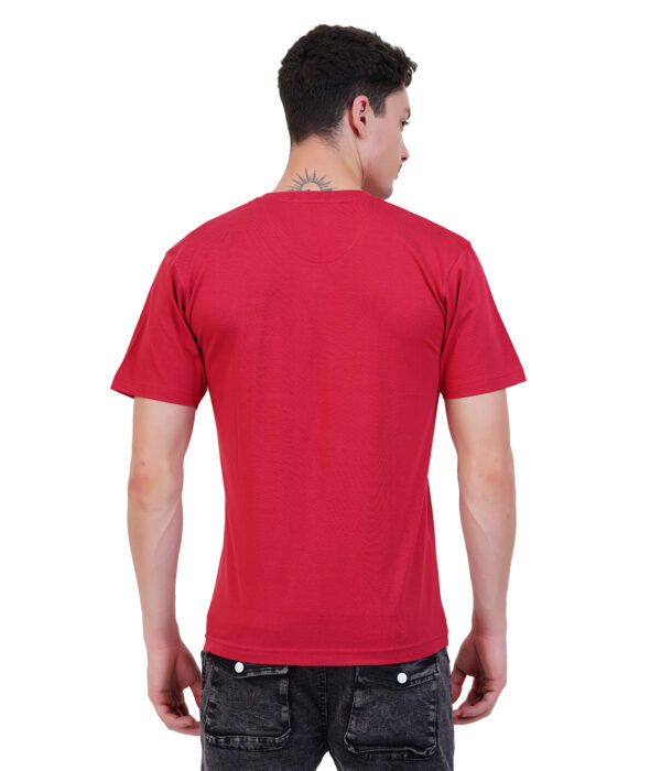 MT-TS-03 Mens V-Neck Red - Image 3