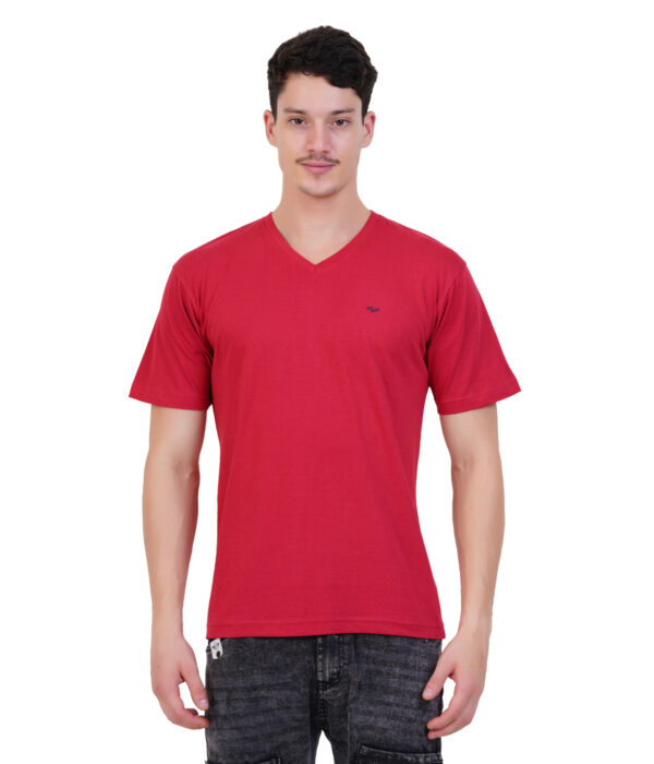 MT-TS-03 Mens V-Neck Red